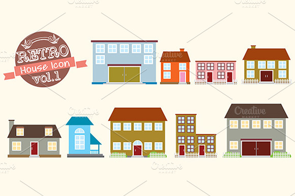 Retro House Icon Vol 1