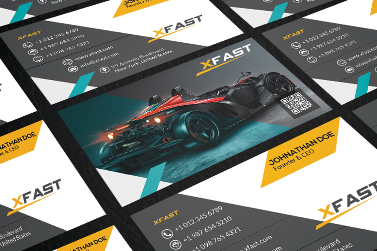 Racing Card CM192, a Business Card Template by annozio (Photo 4 of 4)