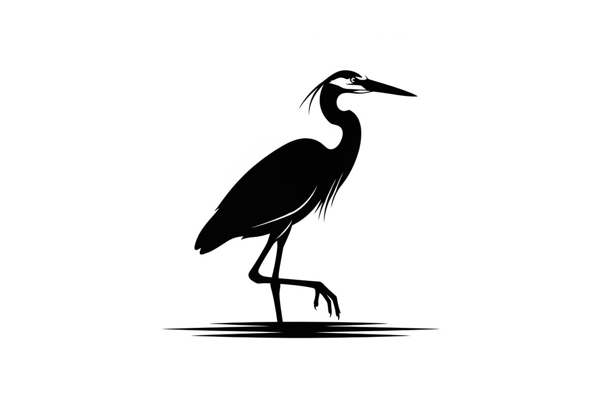 50 Heron Crane Silhouette Bundle, an Illustration by Amazin_art (Photo 19 of 39)