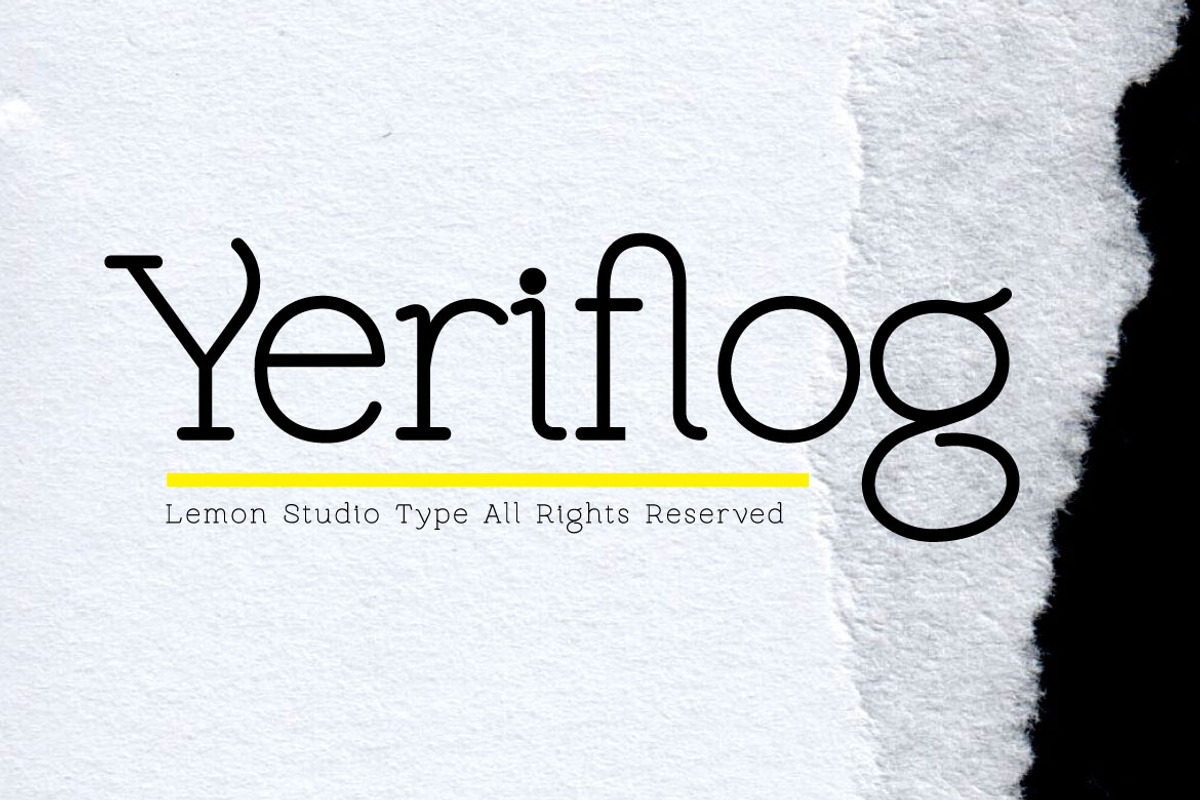 Yeriflog - Edgy Slab, a Slab Serif Font by Lemon Studio Type (Photo 1 of 7)