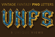 Vintage Fantasy - PNG Alphabet, an Object Graphic by MIIM (Thumbnail 1 of 4)