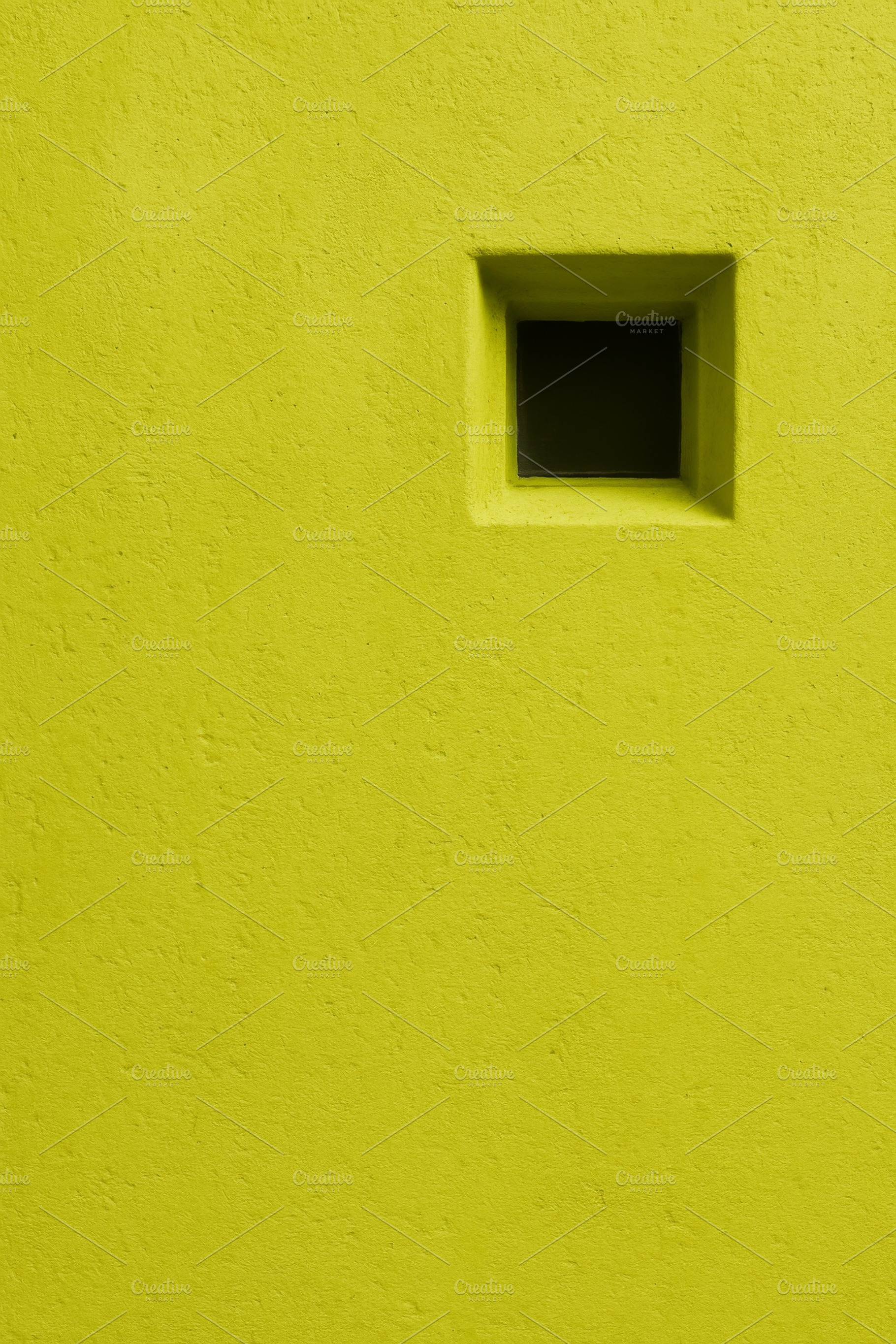 Chartreuse color monochrome wall wit, a Photo by Dvoevnore photos