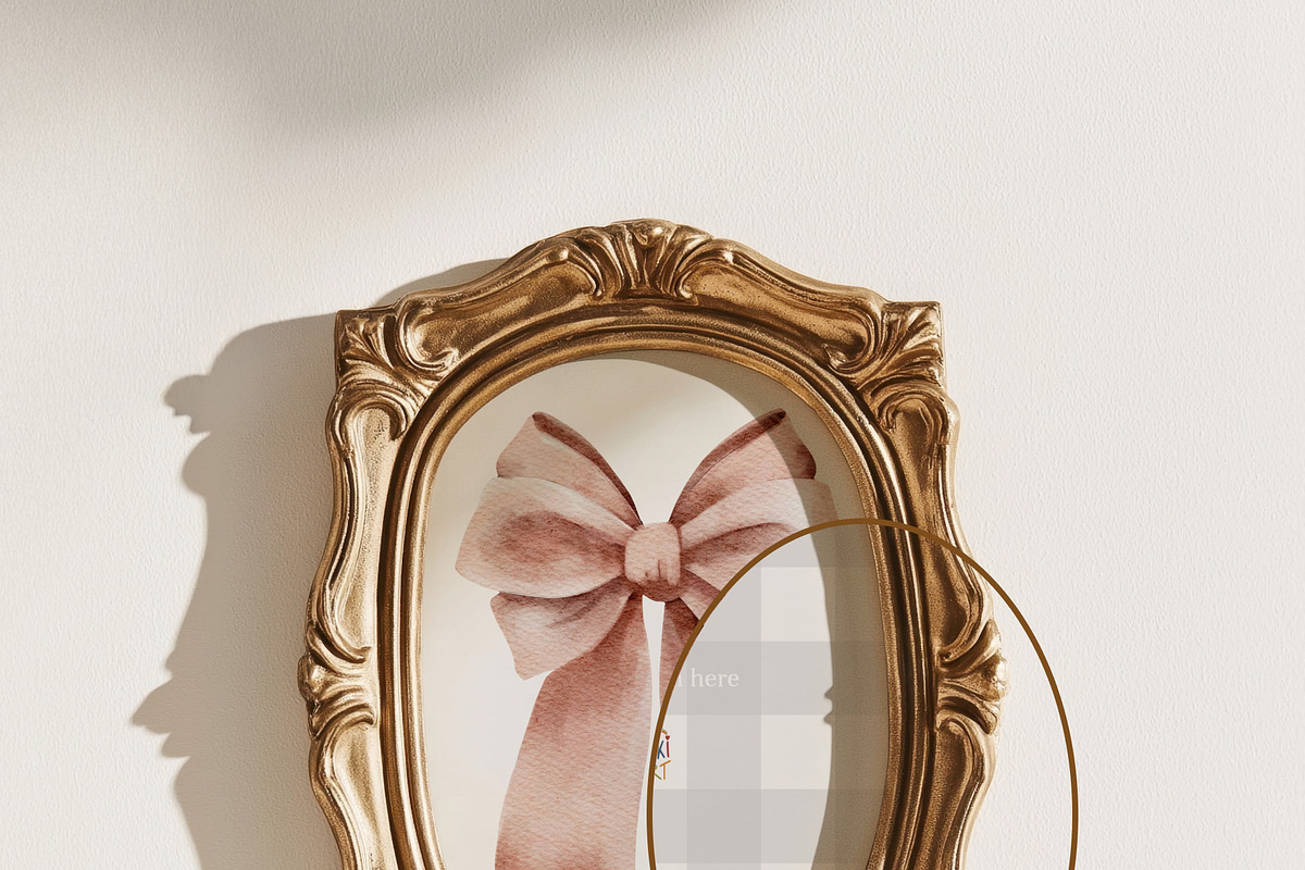 Golden Elegance Vintage Frame Mockup, a Product Mockup by NikiArts (Photo 5 of 10)