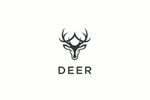 inimal Deer Head, a Branding & Logo Template by Logocreative