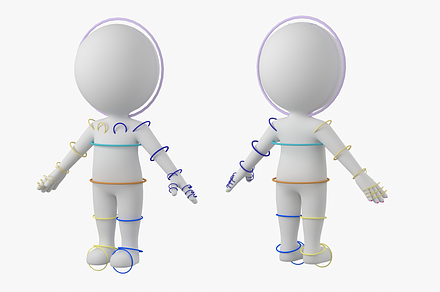 Cute Stickman In A-Pose CAT Rig, a Characters & Person 3D Model by VK Studio