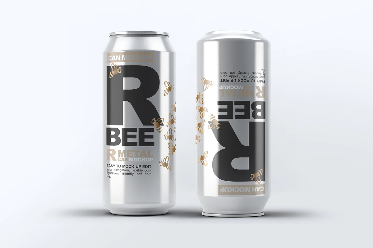 Beer Can 8 Mock-Up, a Product Mockup by Se٧enStudio (Photo 2 of 7)
