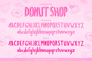 Donut Shop Font Duo