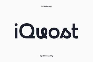 iQuost - experimental font