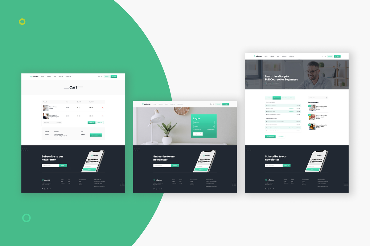 Edums-Education & LMS Figma Templae, an UI Kit Template by Pixency (Photo 13 of 14)