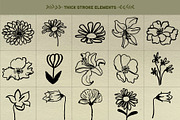 Botanical Vibes: 120 Floral Elements, an Object Illustration by Sheikhadesign (Thumbnail 9 of 15)
