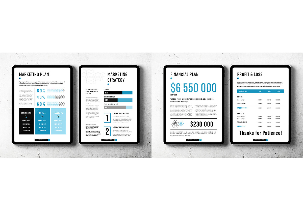 E-Business Plan Layout, a Presentation Template by Grkic Creative (Photo 4 of 4)