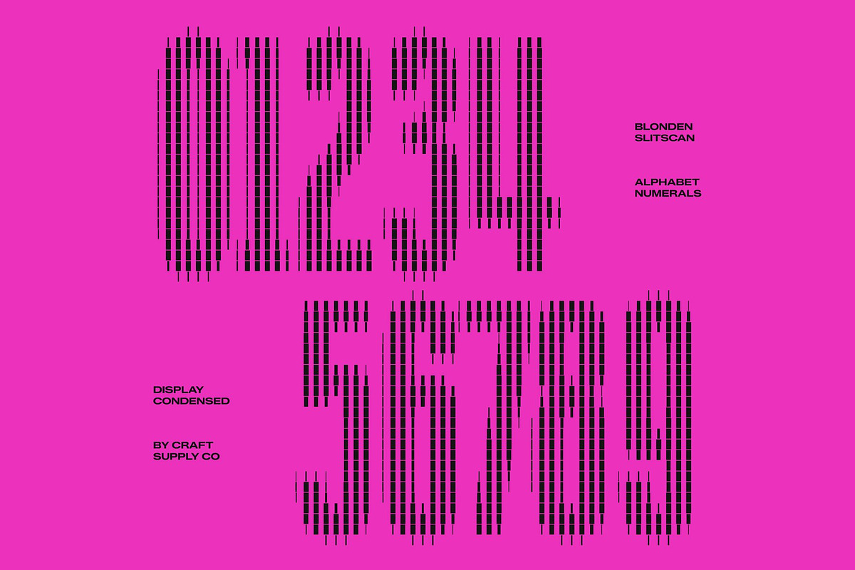 Blonden Slitscan, a Sans Serif Font by Craft Supply Co. (Photo 6 of 8)