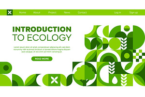 Ecology company landing page, an Illustration by Buch&Bee