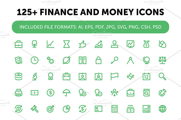 125+ Finance and Money Icons preview 4