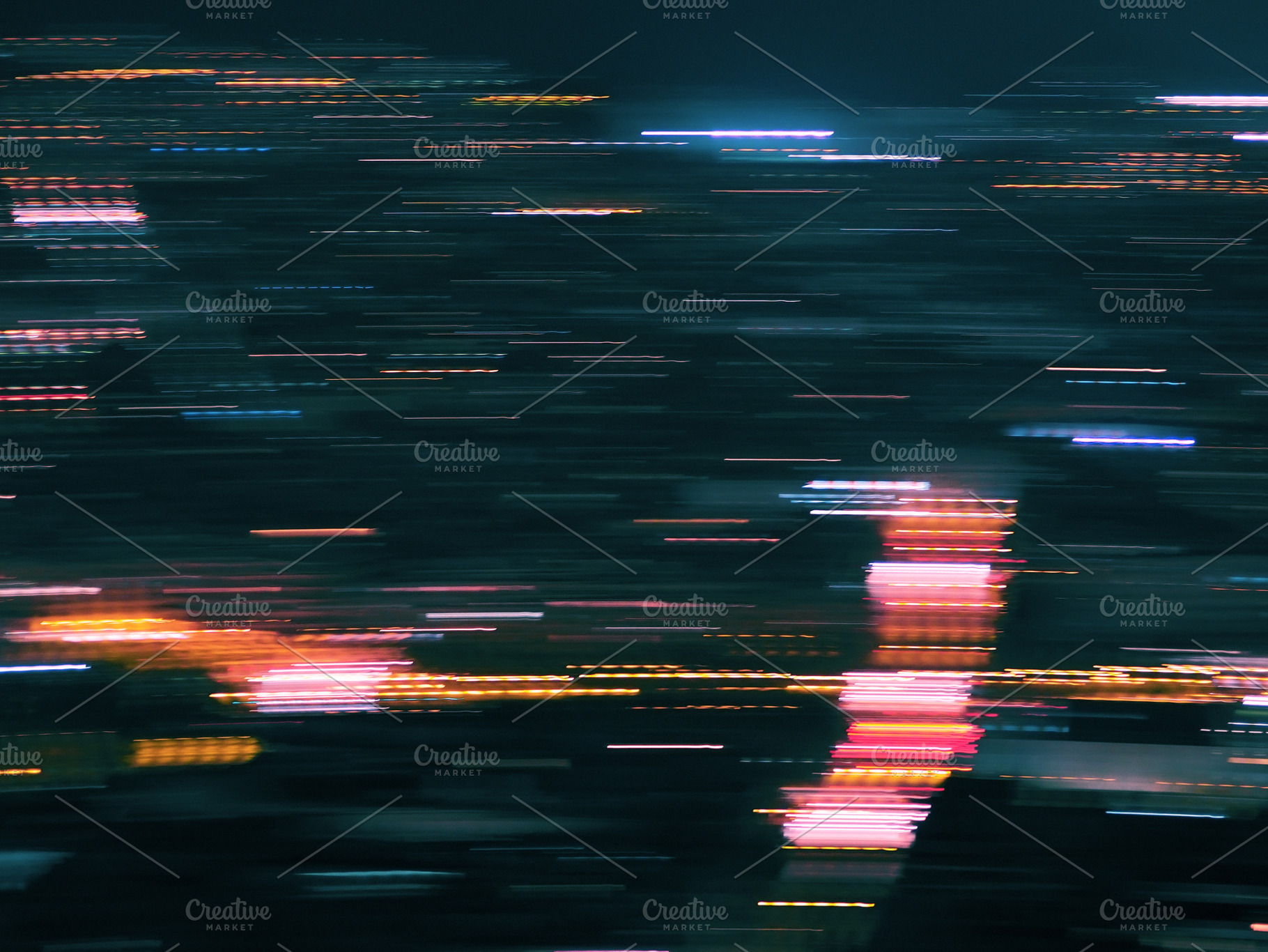 Blurred motion city light background containing light, night lights, and, an Abstract Photo by EkaterinaPlanina