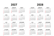 Calendar 2025, 2026 and 2032, an Illustration by Volyk (Thumbnail 4 of 6)