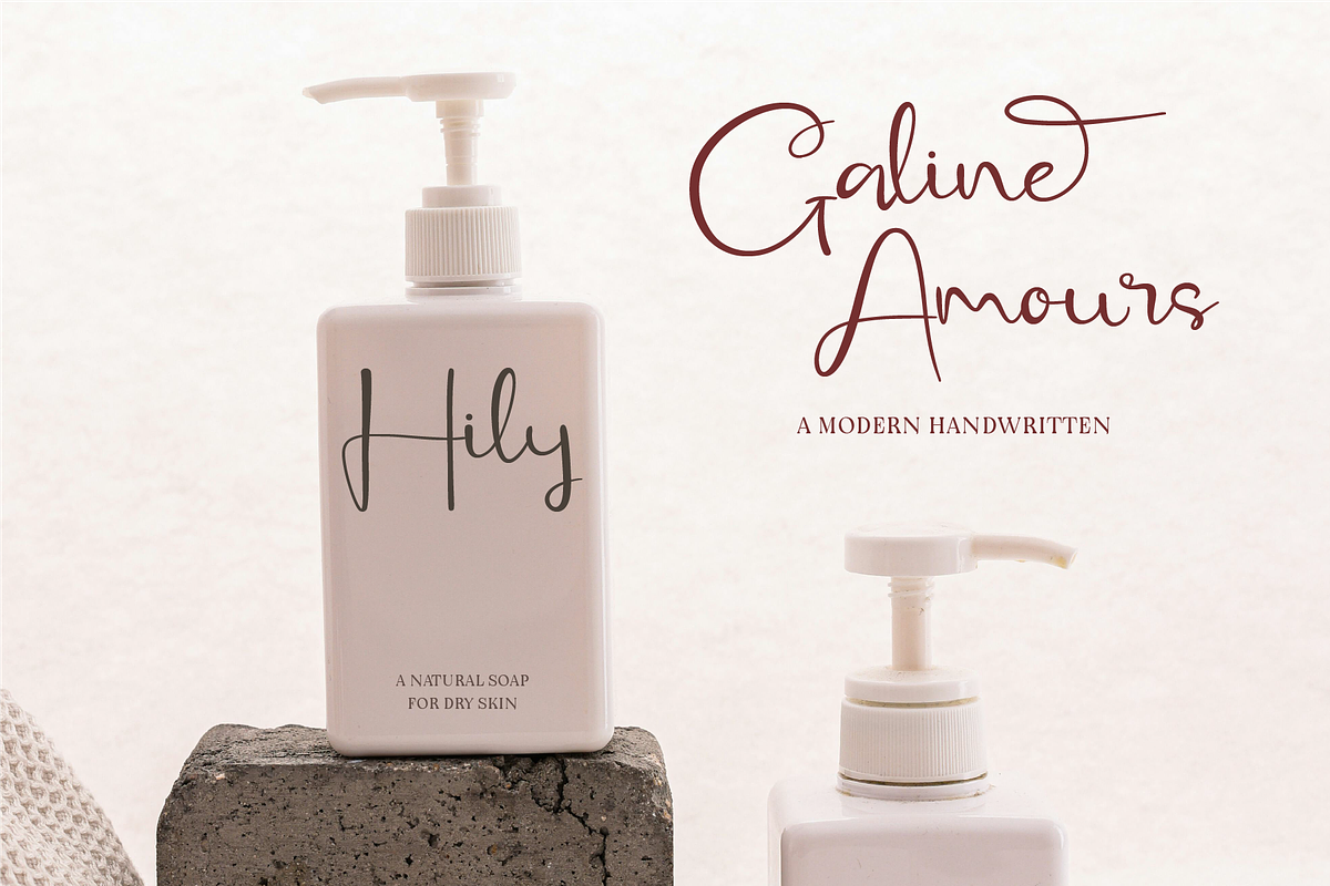 Galine Amours - Modern Handwritten, a Handwritten Font by Indotype Foundry (Photo 8 of 10)