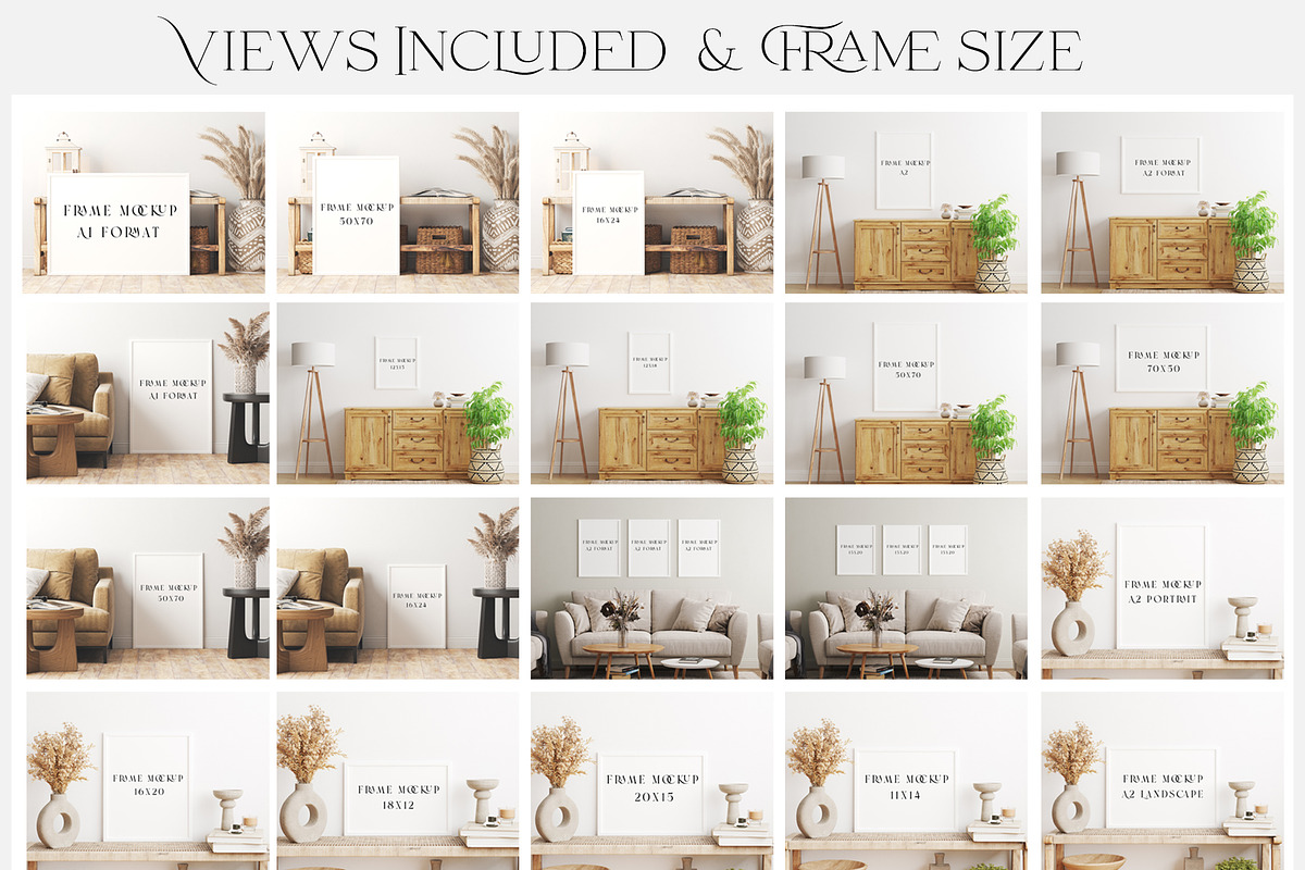Various 103 Frame Mockup Bundle, a Mockup by mock-ups (Photo 2 of 23)