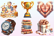 Father's Day Sublimation Clipart., a Graphic by CitraGraphics (Thumbnail 4 of 4)