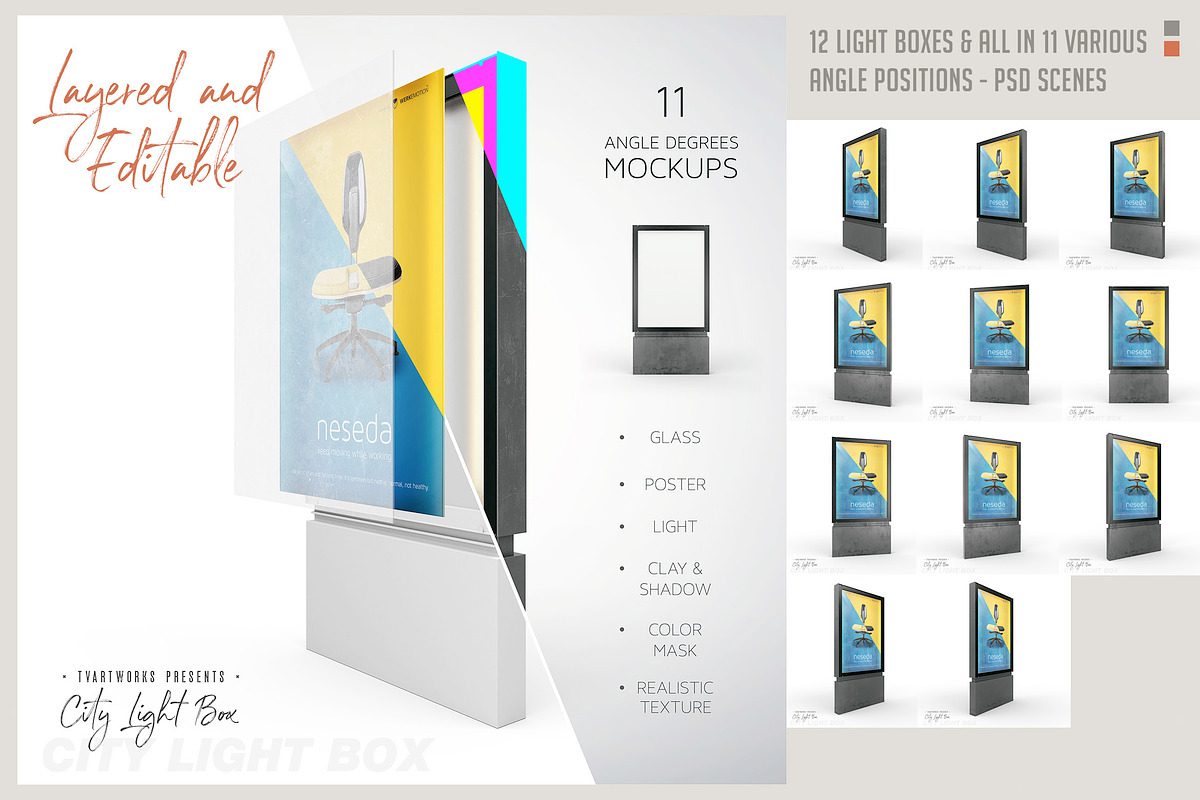 Light Board - 123 Mockups & 6 Scenes, a Mockup by TVartworks (Photo 11 of 27)