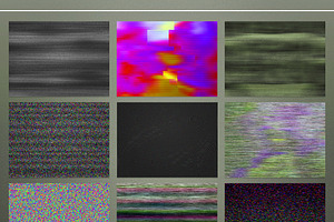 Screen Glitches Images Set