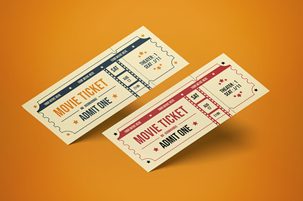 Ticket Movie Festival, a Card Template by graphicook