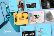 My Podcast - Social Media Template, a Social Media Template by Aji Gallery (Thumbnail 4 of 16)