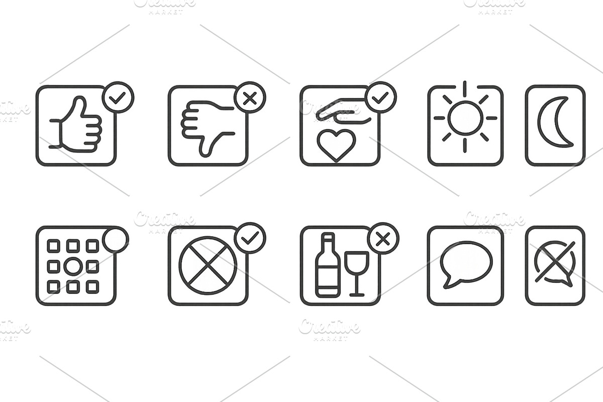 Symbols representing various, a Food Illustration by ZinetroN