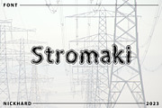 Stromaki Sans Serif Display Font, a Handwritten Font by Nickhard (Thumbnail 1 of 5)