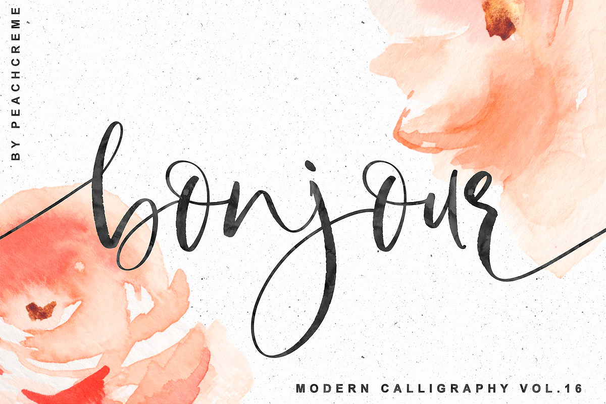 Bonjour // Modern Calligraphy