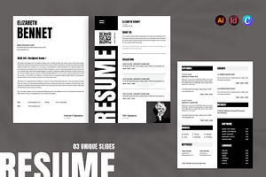 Minimalist Resume Layout, a Resume Template by Seeing-art