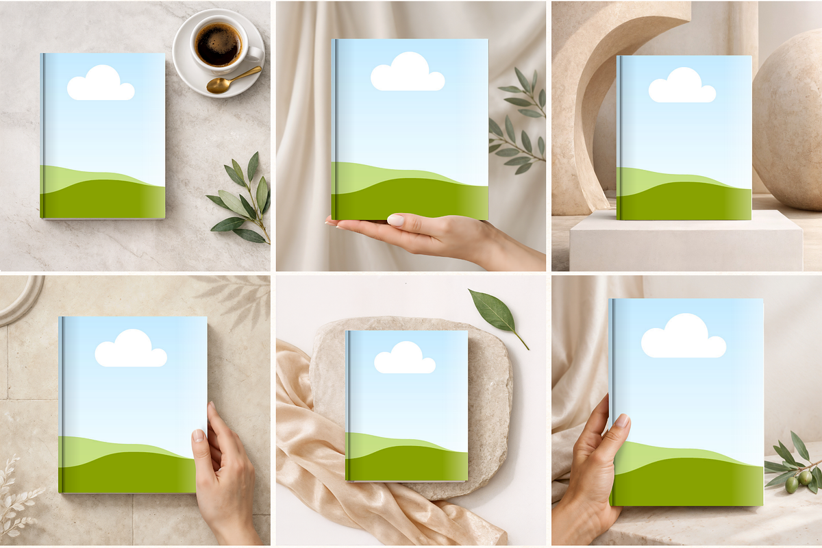 40 Book Cover Mockups for Canva, a Books & Magazine Mockup by Matisse Studio (Photo 2 of 9)
