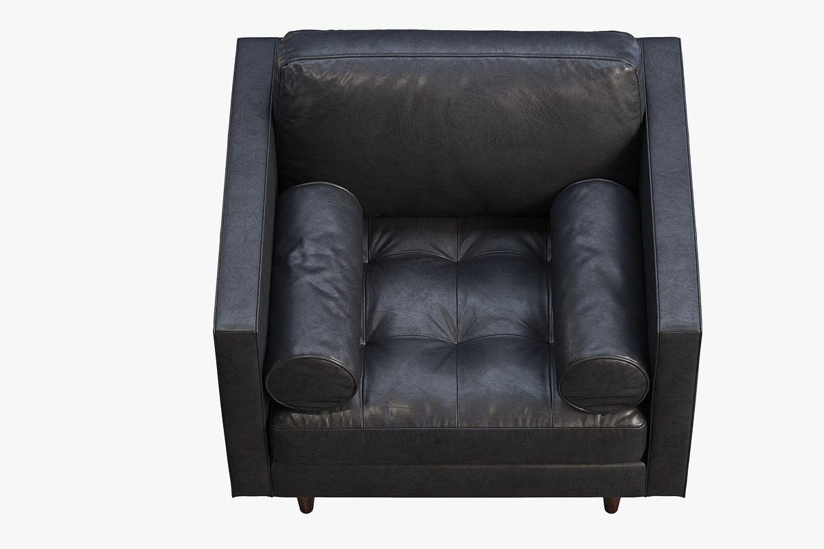 Briar Leather Chair brown and black, a Furniture 3D Model by 3dmitruk (Photo 15 of 24)