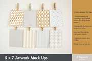 5x7 Artwork Mock Ups - Real Photos, a Print Template by JSquarePresents (Thumbnail 2 of 7)