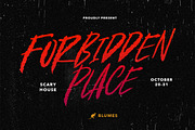 Under Terror - Creepy Rough Font, a Font by Sarid Ezra (Thumbnail 5 of 8)
