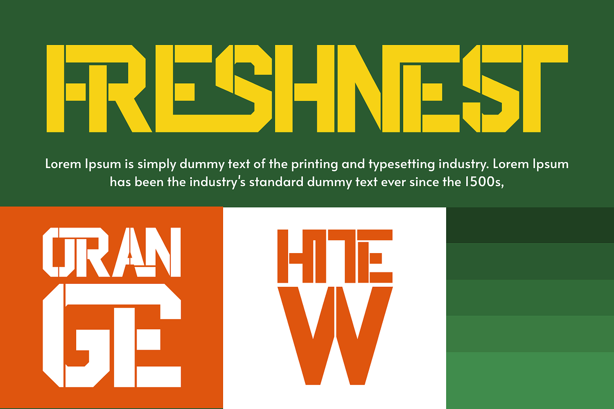 Qualities Stencil Font, a Sans Serif Font by 177Studio (Photo 2 of 7)