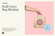 Kraft Paper Carry Bag mockup, a Packaging Mockup by mockstar (Thumbnail 1 of 7)