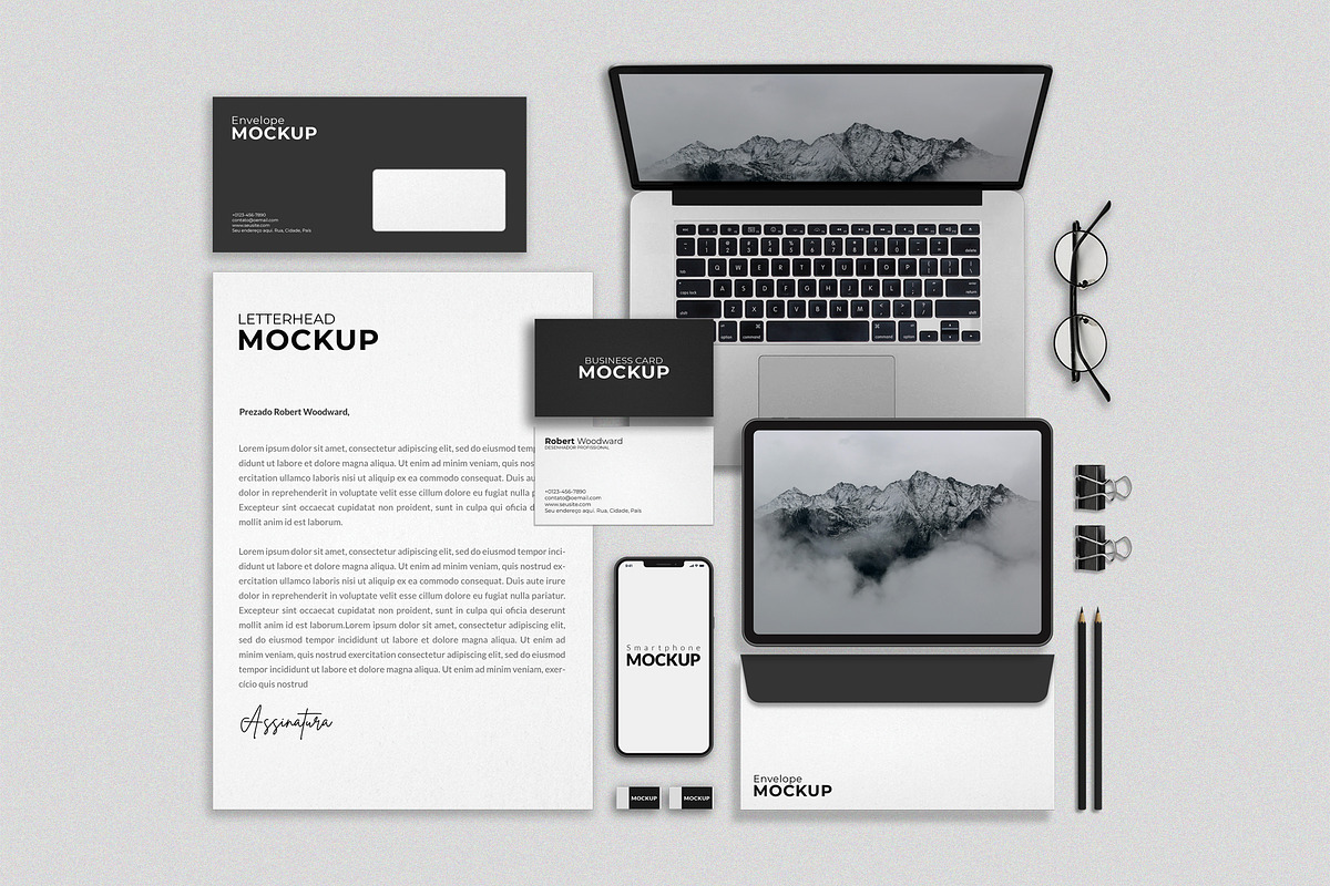 Corporate Stationery Mockup, a Books & Magazine Mockup by Abdul Studio (Photo 1 of 10)