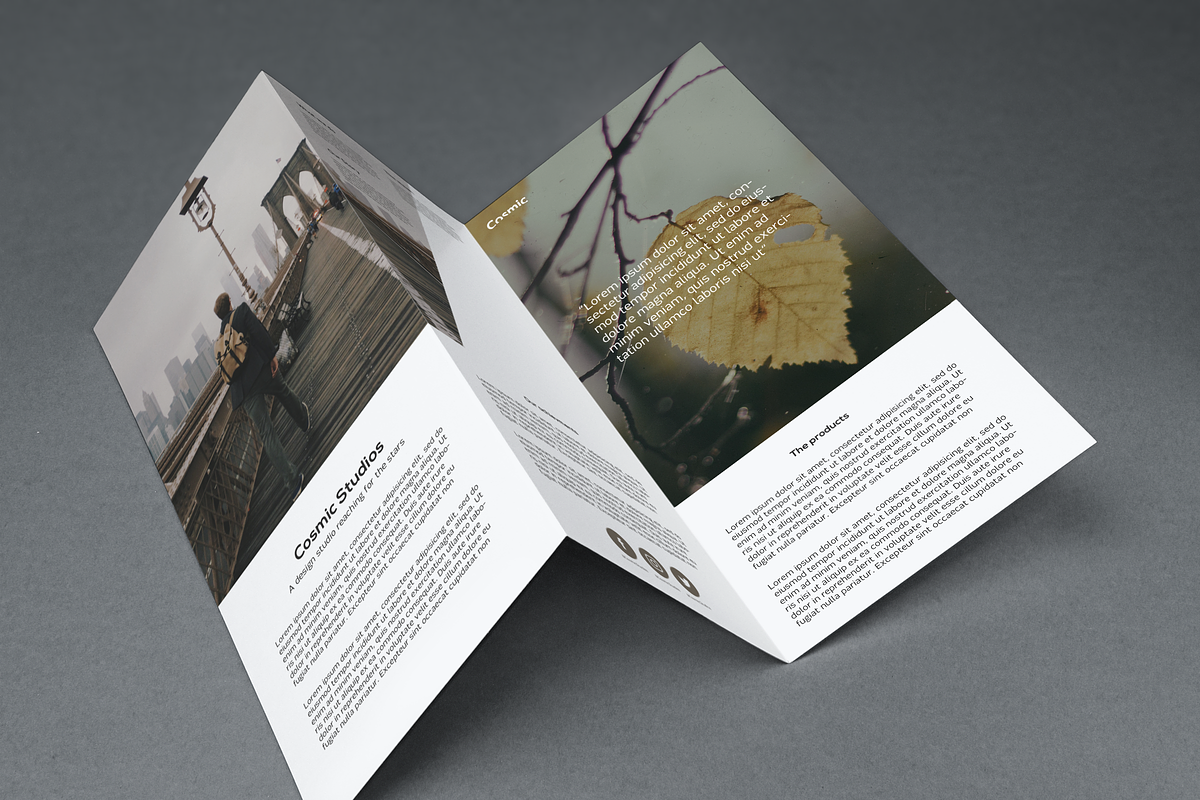Cosmic Trifold Brochure Template, a Brochure Template by Sphere (Photo 4 of 6)