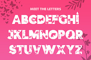 The Floral Font, a Sans Serif Font by Salt & Pepper Designs (Thumbnail 2 of 5)