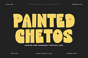 Painted Chetos - Paint Font, a Sans Serif Font by Iqsiart Studio (Thumbnail 1 of 6)