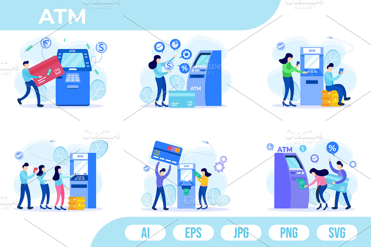 Illustration vector withdrawal, a Finance Illustration by Bilahstudio (Photo 1 of 3)