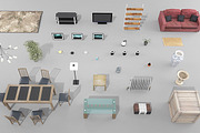 Interior Props, a Furniture 3D Model by RivermillStudios (Thumbnail 2 of 5)