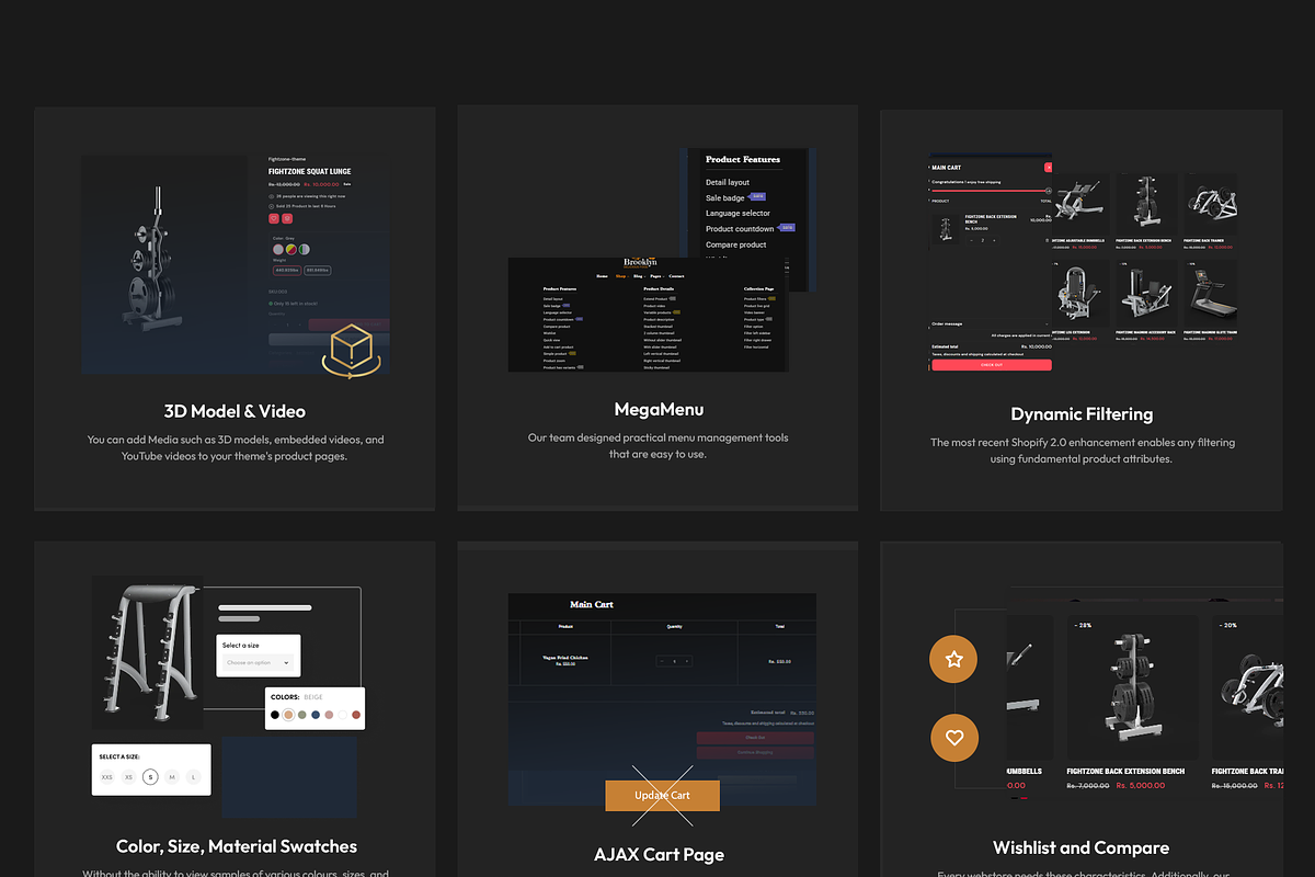 Gym & Fitness Equipment Shopify 2.0 preview 6