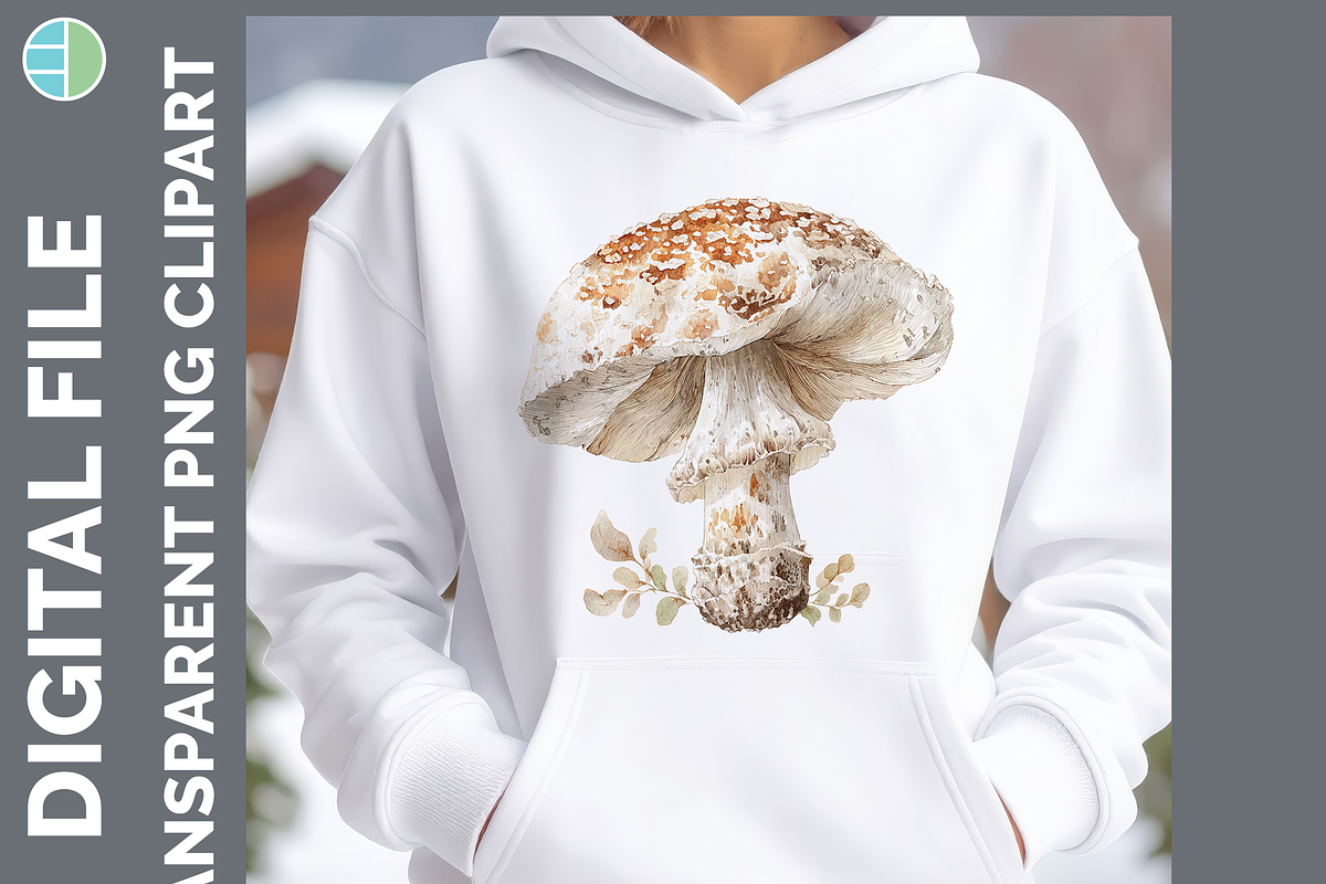 Mushroom Illustration Bundle, 35 PNG, a Decorative Illustration by Enliven Designs (Photo 4 of 8)