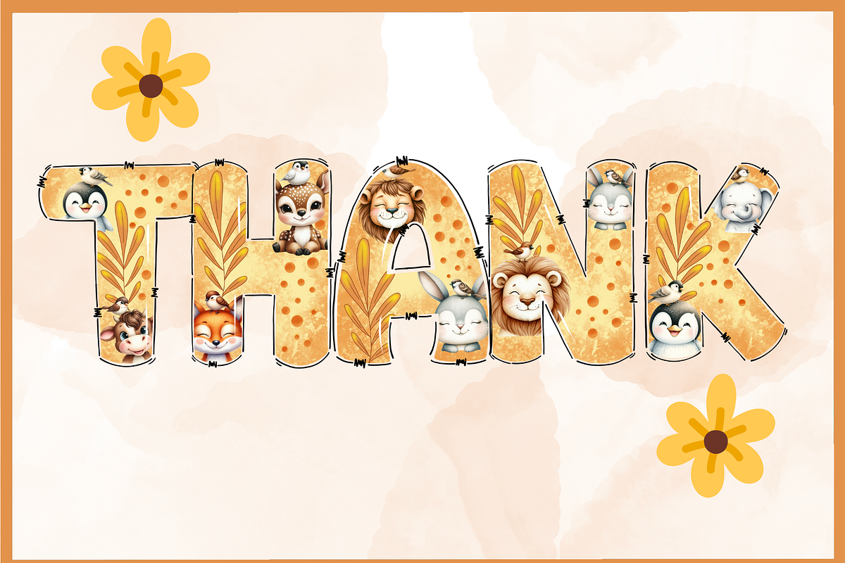 Cute Animals-PNG fonts, a Symbol Font by It me digital art (Photo 5 of 5)