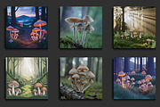 Forest Mushroom Background Designs, a Background Graphic by protabsorkar11 (Thumbnail 3 of 3)