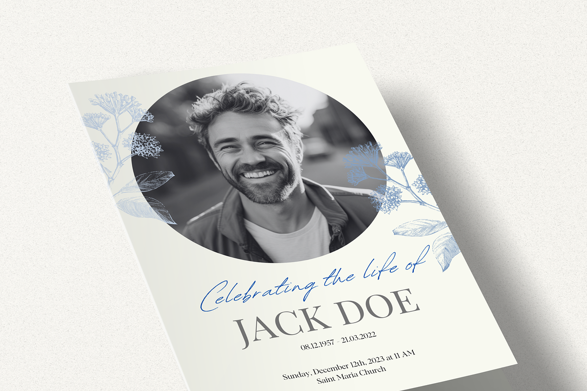 Funeral Program Template Set I Canva, an Invitation Template by The Social Stuff (Photo 9 of 11)