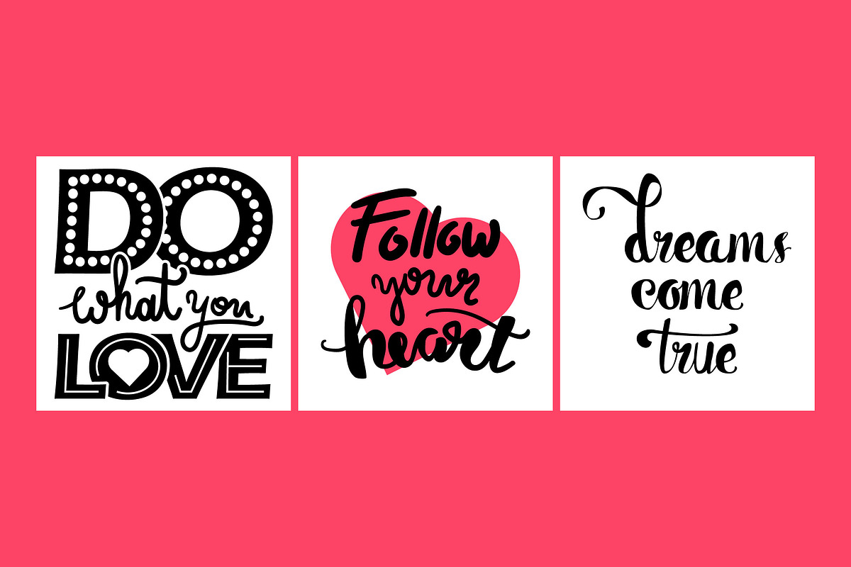 3 Motivational Quotes For Happy Life, a Decorative Illustration by barsrsind (Photo 5 of 5)