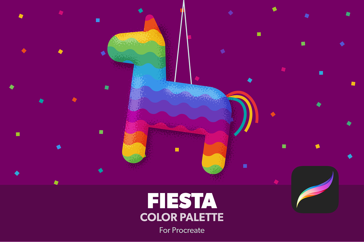 Fiesta Procreate Color Palette, a Palette Add-On by Monolinea (Photo 1 of 2)